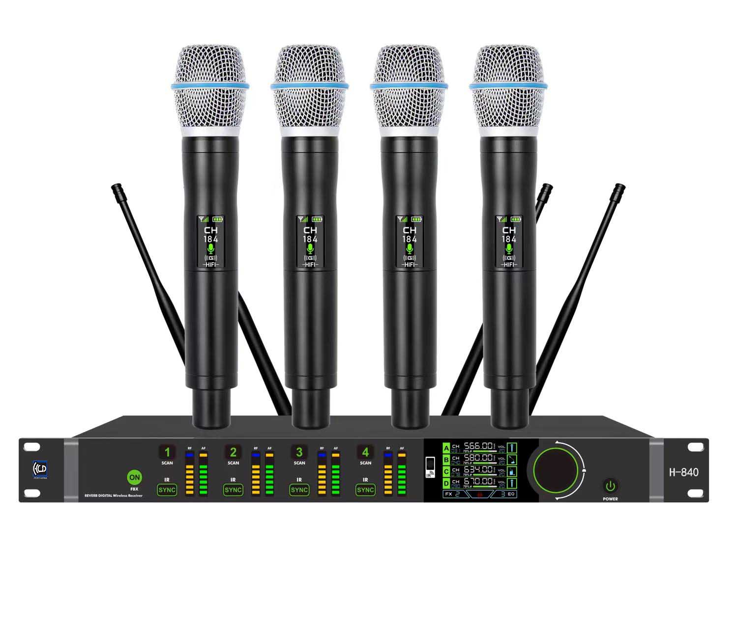 四通道无线话筒